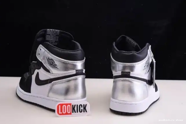 Rep OG JORDAN 1 CD0461-001 TOE AIR HIGH SILVER WMNS 0506